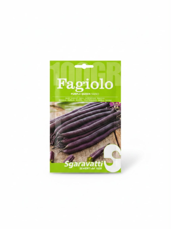 Seminte - Seminte Fasole Oloaga Violeta Purple Queen 100g Patru Agro - Soi Productiv de Fasole Verzi Violete fara Ate