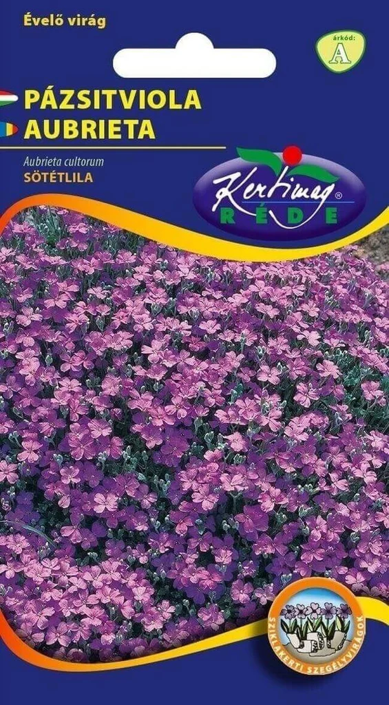 Seminte flori - Seminte Flori Aubrieta Violet Inchis Kertimag 0.25g, Planta Perena Covor de Flori pentru Stancarii si Borduri