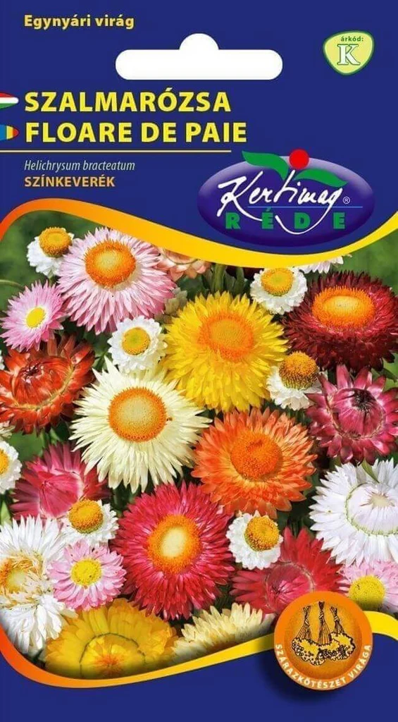 Seminte - Seminte Flori de Paie Amestec 1g Kertimag - Imortele pentru Aranjamente Uscate