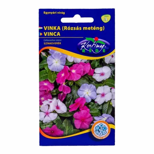 Seminte flori - Seminte Flori Vinca Amestec de Culori Kertimag 0.25g, Planta Anuala Rezistenta la Soare si Canicula