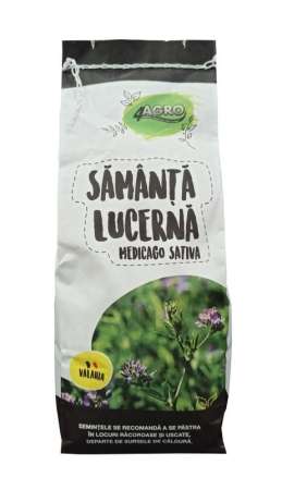 Seminte lucerna - Seminte Lucerna Valahia, Pachet 1 kg, Soi Romanesc Rezistent la Seceta, 4Agro