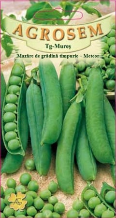 Seminte mazare - Seminte Mazare de Gradina Meteor 100g Agrosem - Timpurie, Dulce si Productiva