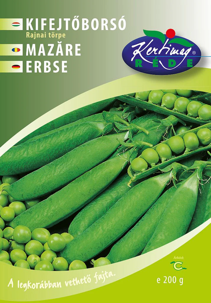 Seminte mazare - Seminte Mazare Rajnai Torpe 100g Kertimag - Soi Pitic Foarte Timpuriu