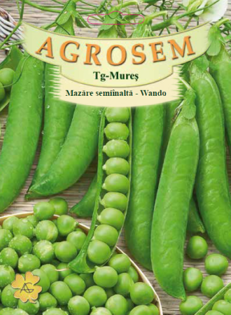 Seminte - Seminte Mazare Semiinalta Wando 50g Agrosem - Rezistenta la Caldura si Productiva