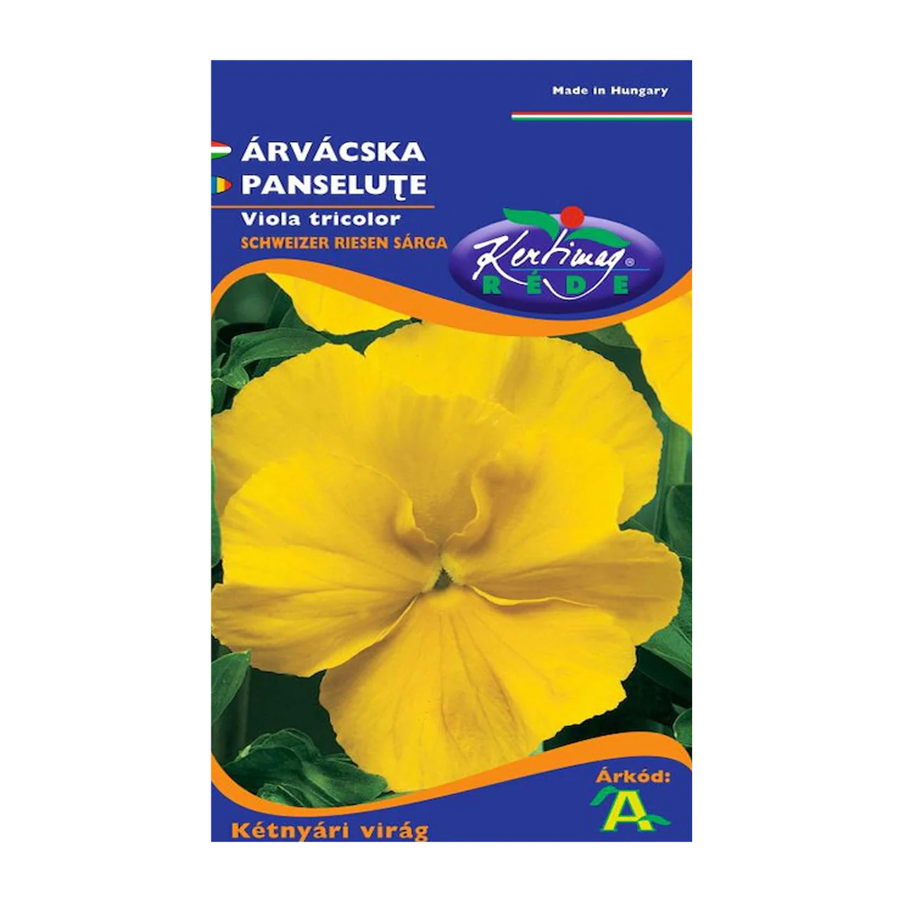 Seminte flori - Seminte Panselute Galbene (Viola wittrockiana), 0.25 g, Kertimag, Flori de Primavara