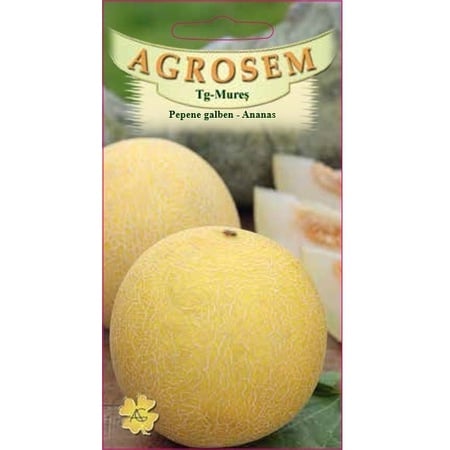Pepene - Seminte Pepene galben Ananas 2g Agrosem - Aroma Intensa si Pulpa Suculenta