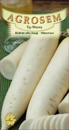 Seminte ridichi - Seminte Ridichi albe lungi Minowase 4g Agrosem - Ridiche Tip Daikon Crocanta