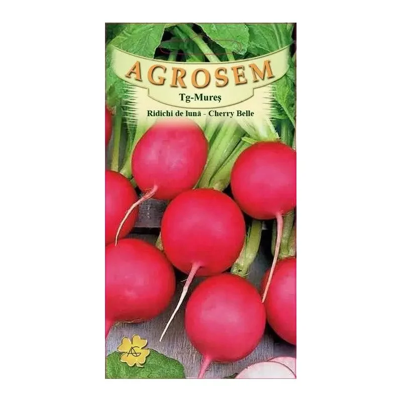 Seminte ridichi - Seminte Ridichi de luna Cherry Belle 5g Agrosem - Ridichi Rosii Clasice si Crocante