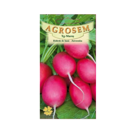 Seminte ridichi - Seminte Ridichi de luna Jutrzenka 3g Agrosem - Ridichi Roz-Pastel Fine si Crocante