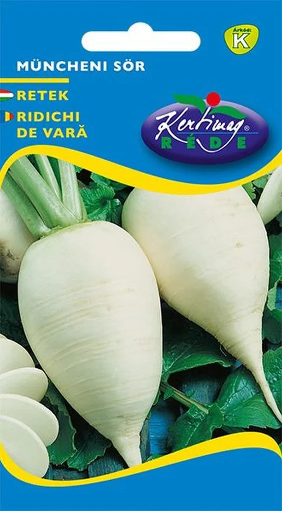 Seminte ridichi - Seminte Ridichi de Vara Munchener Bier 50g Kertimag - Ridiche Alba Uriese