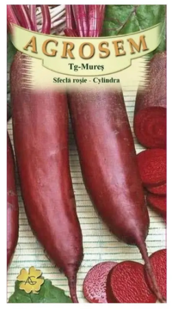 Seminte sfecla - Seminte Sfecla Rosie Cylindra 4g Agrosem - Forma Cilindrica si Gust Dulce