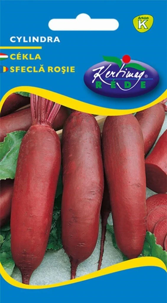 Seminte sfecla - Seminte Sfecla Rosie Cylindra 50g Kertimag - Forma Alungita ideala pentru Feliere