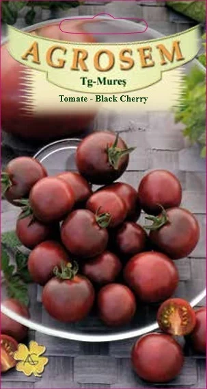 Seminte rosii - Seminte Tomate Black Cherry 0.2g Agrosem - Rosii Cherry Negre Dulci si Aromate