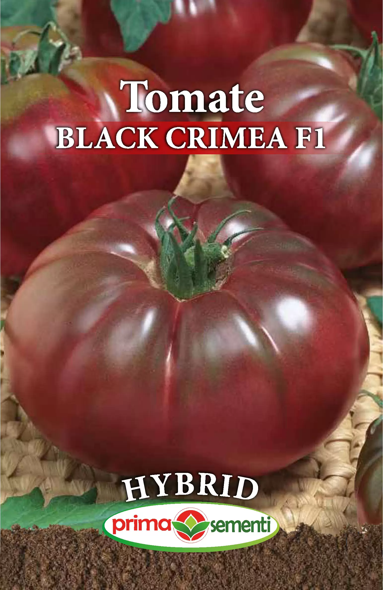 Seminte rosii - Seminte Tomate Black Crimea F1 0.3g - Hibrid Profesional Negru-Purpuriu Gust Inconfundabil