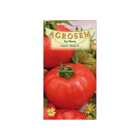 Seminte rosii - Seminte Tomate Buzau 22, 0.2g Agrosem - Soi Romanesc Productiv si Rezistent