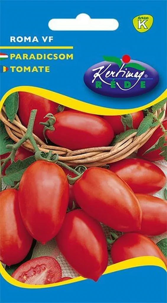 Seminte rosii - Seminte Tomate Roma VF 0.5g Kertimag - Rosii tip Prunisoara pentru Conserve si Sosuri
