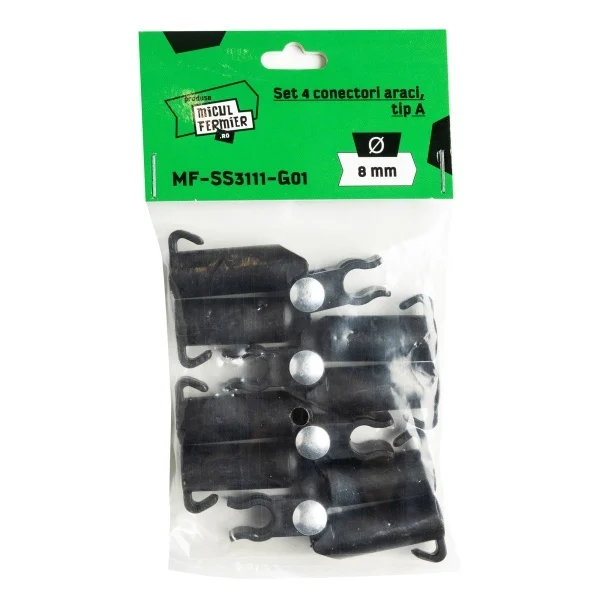 Araci/ Suporti plante - Set 10 Conectori Araci Micul Fermier (MF), Tip T Fix, Q 8 mm, pentru Plante de Interior si Flori