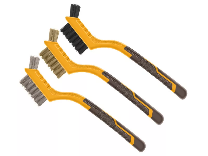 Diverse - Set 3 Perii Curatare Detaliu 180mm INGCO HKTWB10306 - Otel, Alama, Nylon