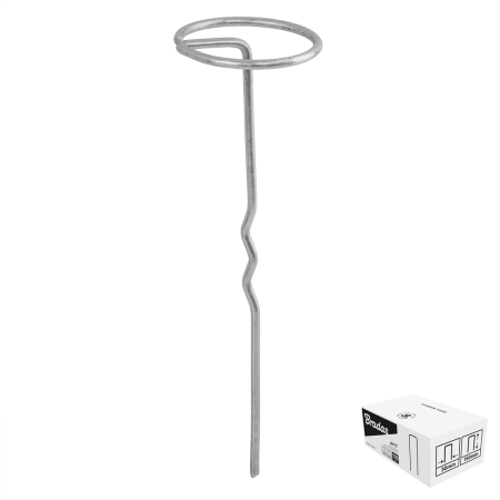 Diverse casa si gradina - Set 50 Cuie G din Metal Galvanizat Extra Lungi 6x20cm Bradas, Agrafe Metalice Heavy-Duty pentru Agrotextil