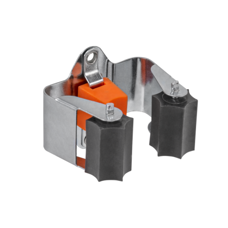 Diverse depozitare - Set 8 Suporturi Perete pentru Unelte Bradas DIY-HG1211, Otel Carbon si TPR, 20-35 mm