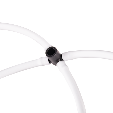 Set Picurator Sageata Cvadruplu Bradas, 2.2 L/h, cu 4 Furtunuri PE Albe 50 cm si Adaptor, 10 buc/set [1]