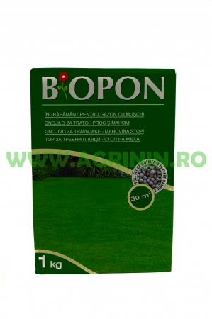 Ingrasaminte plante - CUTIE / KG - BIOPON ÎNGRĂȘĂMÂNT GAZON CU MUȘCHI 1KG