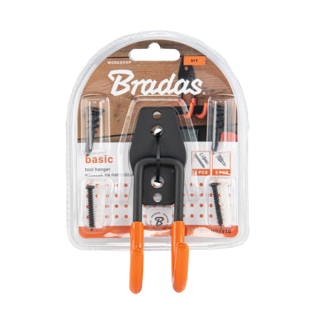 Suport Perete Heavy-Duty Bradas BASIC, Otel Inoxidabil si PVC, Sarcina Maxima 20 kg, 70 mm [1]