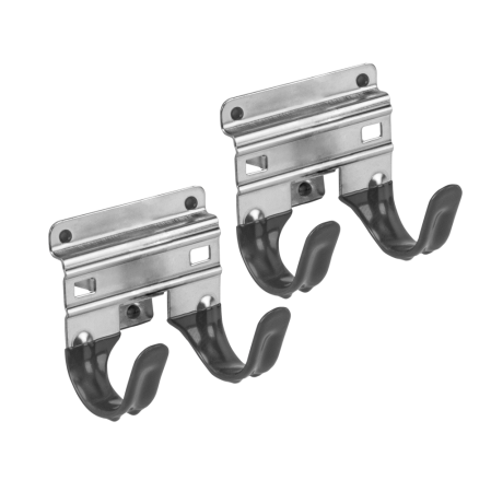 Diverse depozitare - Suport Perete pentru Unelte Bradas DIY-HG1110, Set 2 bucati, Otel Carbon invelit in PVC