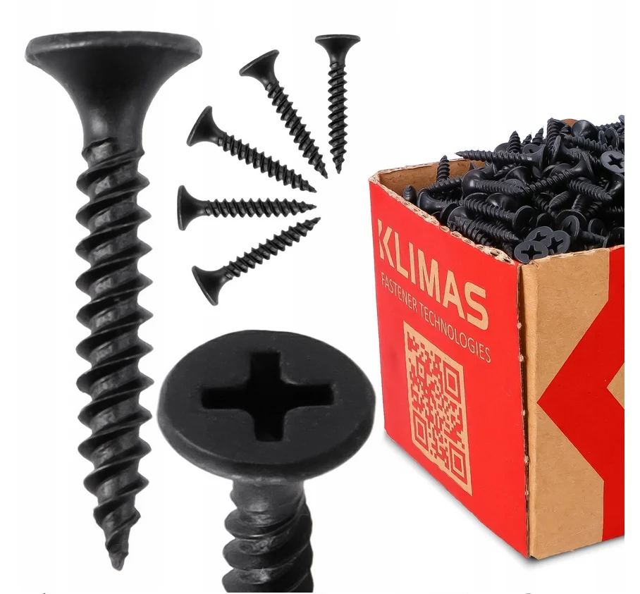Surub Rigips Metal WKT-TN 3.5x45mm 500buc KSGM-35045 - Holszurub Autofiletant Negrat cu Filet Des [1]