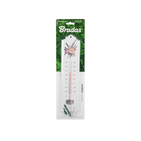 Termometru Ambiental din Metal 22cm, Termometru de Perete pentru Exterior, Gradina si Solar [1]
