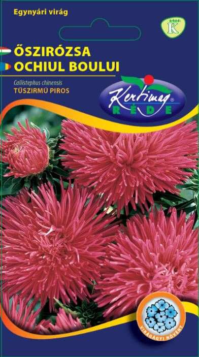 Seminte Ochiul Boului Unicum Rosu (Callistephus chinensis), 1 g, Kertimag