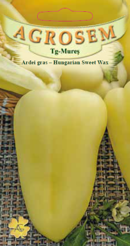Ardei - Ardei gras-Hungarian Sweet Wax Ardei gras-0.2 g