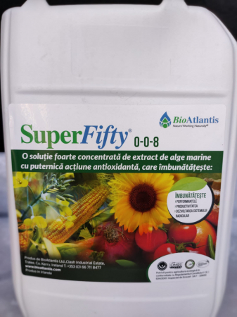 Tratament seminte - Fertilizant natural Super Fifty 0-0-8  Bio Atlantis