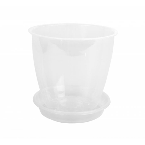 Alveole, tavi si ghivece - ghiveci orhidee 133 transparent cu tava