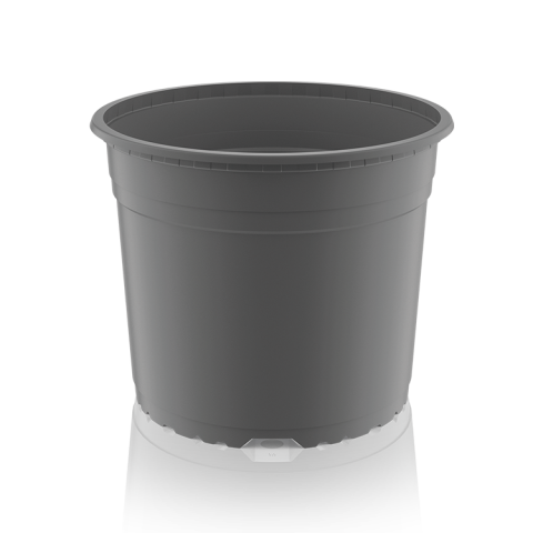 Alveole, tavi si ghivece - Ghiveci rotund 21 x 18 cm 4 L negru - Teku