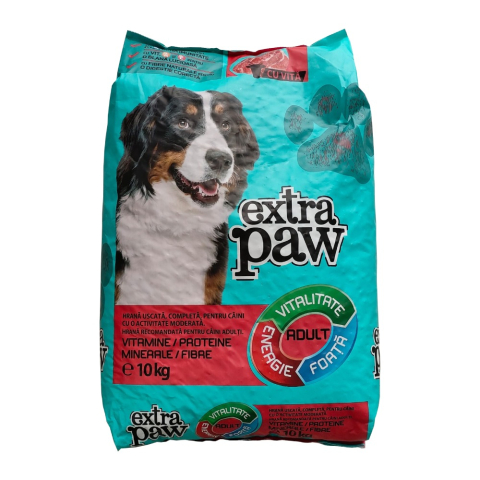 Hrana pentru caini - Hrana uscata caini Extra Paw Pet Food -vita 10 kg