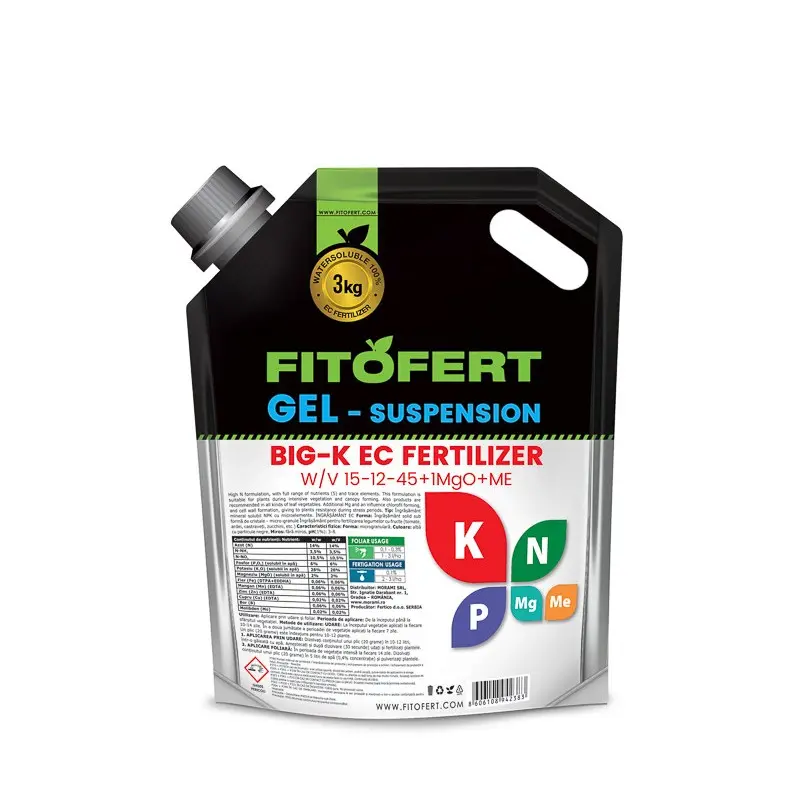 Ingrasaminte - Ingrasamant FITOFERT GEL 15-12-45 1mgo+microelemente 15 kg