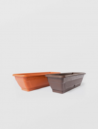 Jardiniera lalea 100x16x19 cm maro caramiziu [1]