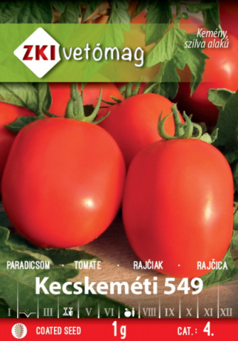 Seminte de legume - KECSKEMETI 549 Seminte de tomate ZKI 1g