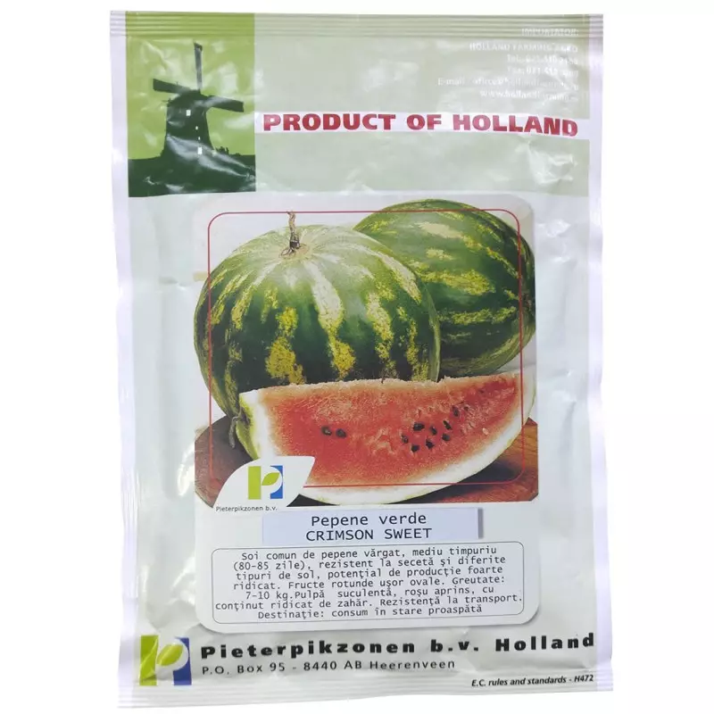 Pepene verde - Pepene vărgat CRIMSON SWEET 10 g