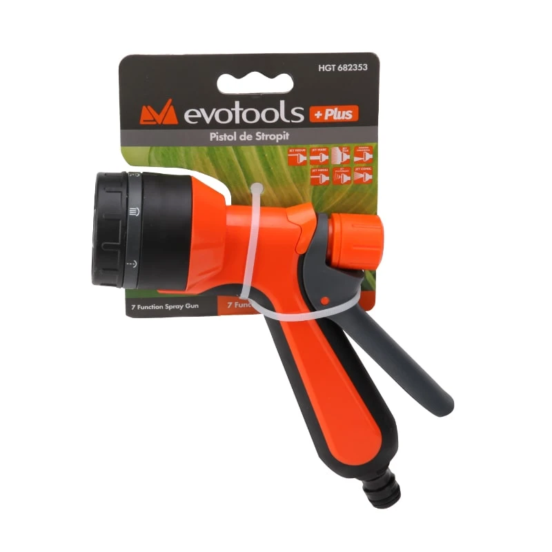 Accesorii pentru irigatii - pistol de stropit cu 7 functii cu clapeta