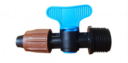 Tub picurare - Robinet conector conducta PE moale cu tub picurare 16 mm x 3.4" filet exterior