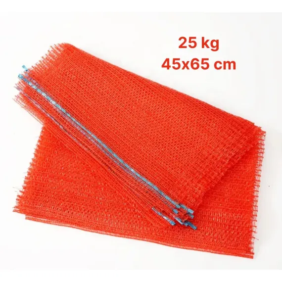 Folii si plase agricole - Saci tip plasa orange 45x65cm 25kg