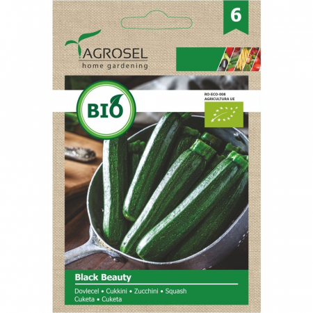 Seminte de legume - Seminte de dovlecel Black Beauty Eco 3 g - Agrosel