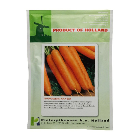 Morcov - Seminte morcovi Nantes 50 g PPZ