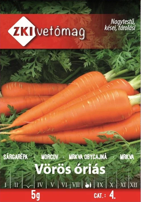 Morcov - Seminte de morcov VOROS ORIAS 5 G