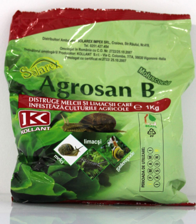 Igiena Publica - Moluscocid, granule combatere melci si limcsi Agrosan B, 1 KG
