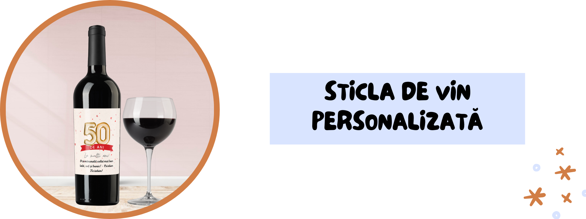 sticla de vin personalizata