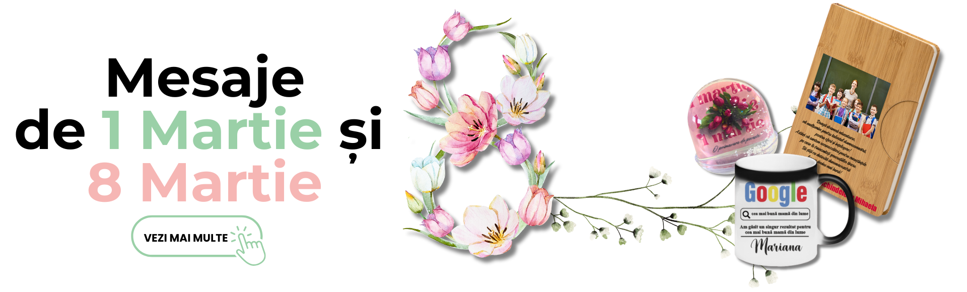 Mesaje pentru 1 Martie și 8 Martie