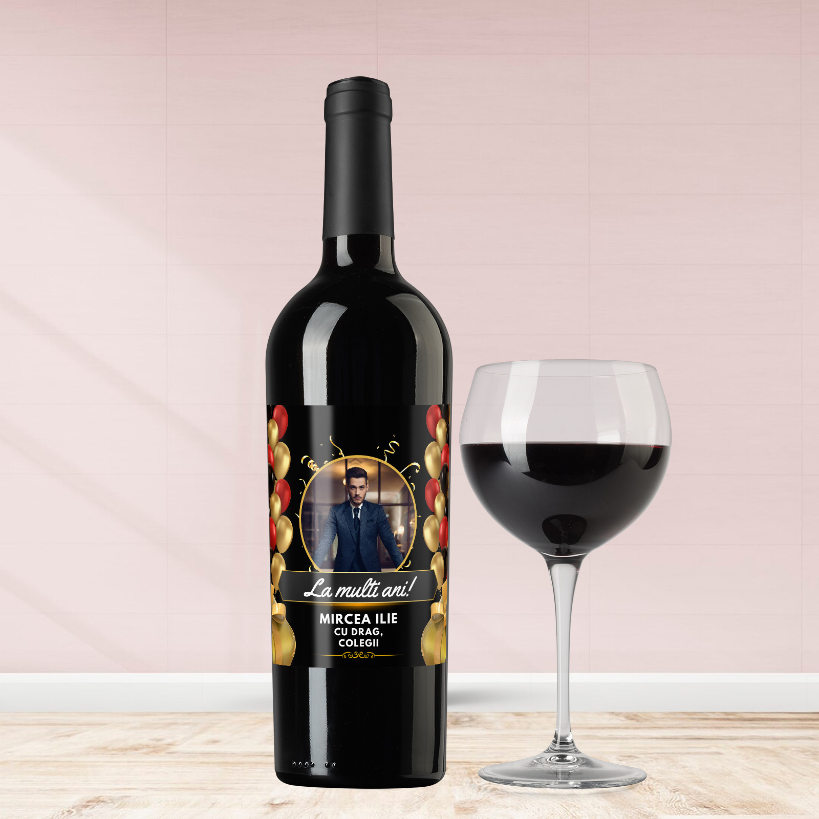 sticla de vin personalizata